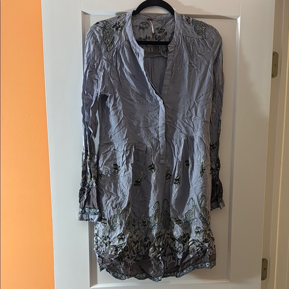 Free People Floral Shirt Dress